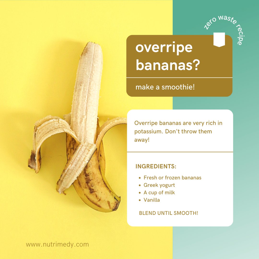 nutrimedy's tweet photo. Bananas are an excellent source of potassium and are a fantastic addition to your morning smoothie! https://t.co/8iAQTsuWHD