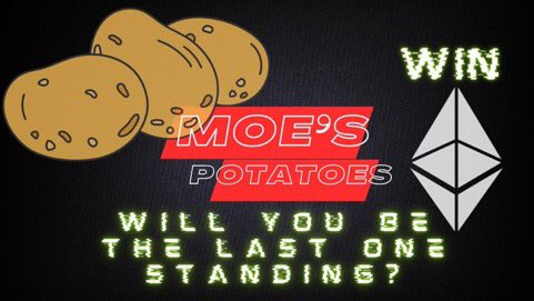 FettyWop_'s tweet photo. 🚨GIVEAWAY🚨

Alright Degens!! 🫡

1x 🥔 up for grabs 

✅Follow @MoPeet1 @trapphone_eth @FettyWop_ 
✅ Rt and tag the homies 

Chance to win 27+ Eth 

Ends in 24 Hours

Also mint is today! At 12:00 pm pst! Link in bio! https://t.co/refTXAquGz