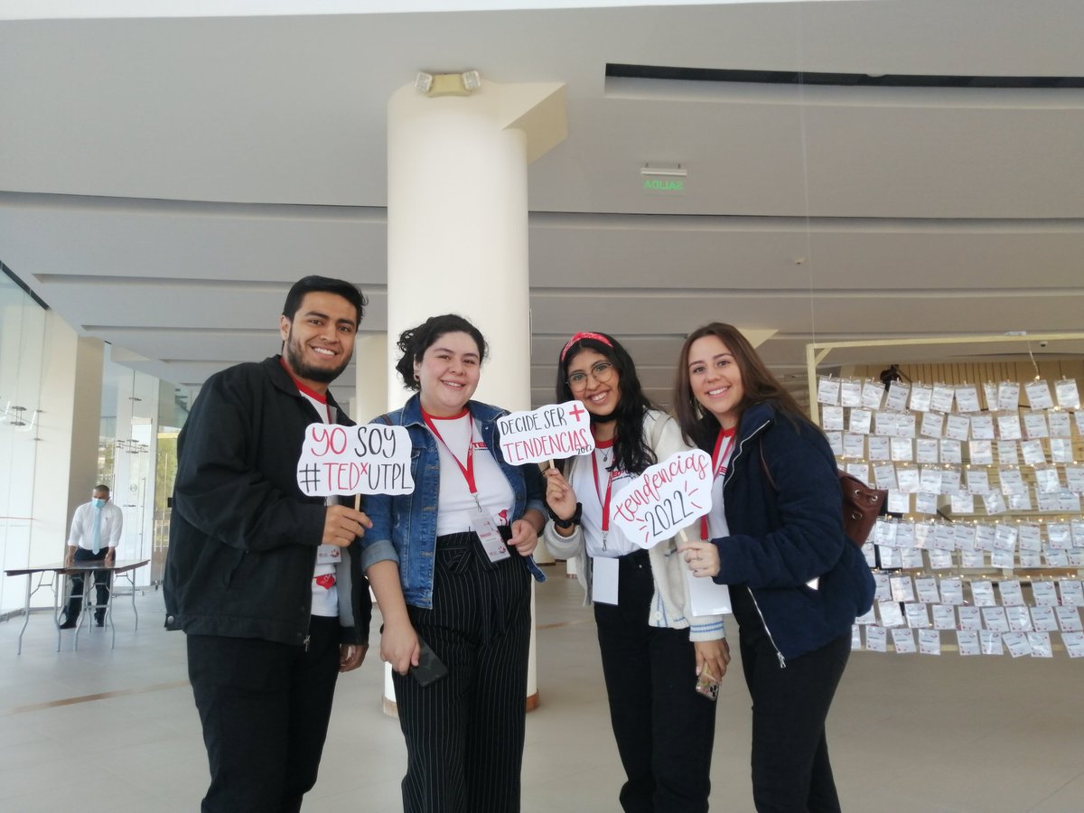 TEDxUTPL's tweet photo. ¡Estamos listos para ti! ❌
Te esperamos para la tercera edición #TEDxUTPL 👏🏻
⌚08h30
📍Teatro Benjamín Carrión (junto al complejo ferial)
.
.
#CharlasTED #Speakers #Voluntarios #Tendencias2022 @FEUTPL_EC @utpl https://t.co/eYiZhb1u26