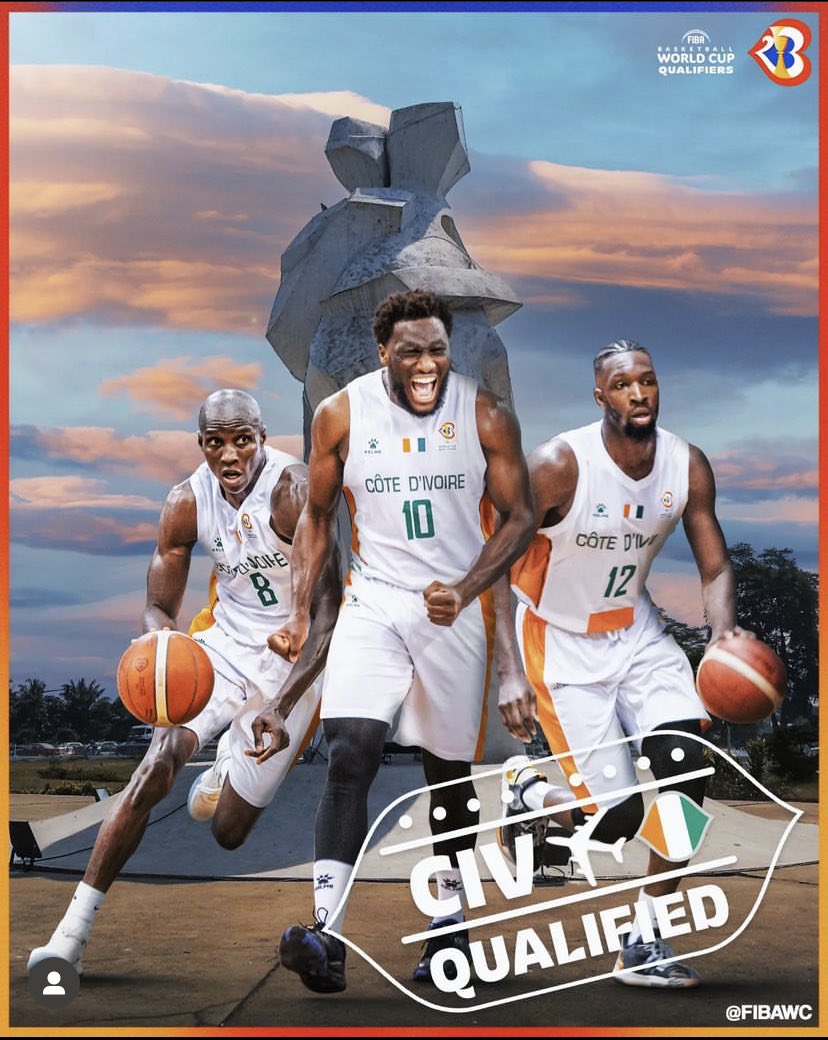 RomainLecomteNm's tweet photo. QUALIFIÉS POUR LA COUPE DU MONDE DE BASKET-BALL 2023 🤩💯 

Merci encore une fois pour tout Abidjan vous avez été formidable 🇨🇮

On ne va pas s’arrêter là… ÉLÉPHANTS OOOOOOOWWWWWWAAAAAAAA 🐘🇨🇮 https://t.co/9gP9xS1DBJ
