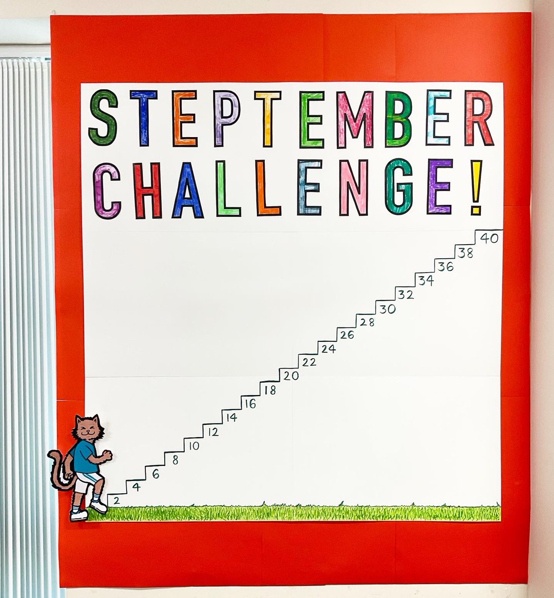 OPAL_Advocacy's tweet photo. Introducing Opie the OPAL Cat, he’ll be keeping track as we step up all the way to 40 miles for STEPtember!
https://t.co/Ej09TuOqYo
#opal #opalcrew #opal40 #learningdisability #inclusion #equality #charity #oldham #healthy #fun #art #procreate #cartoon #cat #mascot #STEPtember https://t.co/pJ7Qo1cHRM