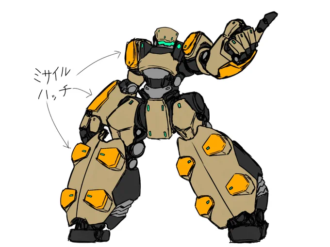 #トビラ公式キャラデザ推し:壇ノ浦天誅()防壁(扉要素回収)の破壊を目的とした機体。大量のミサイルを流星群(星要素回収)のように降り注がせる。 