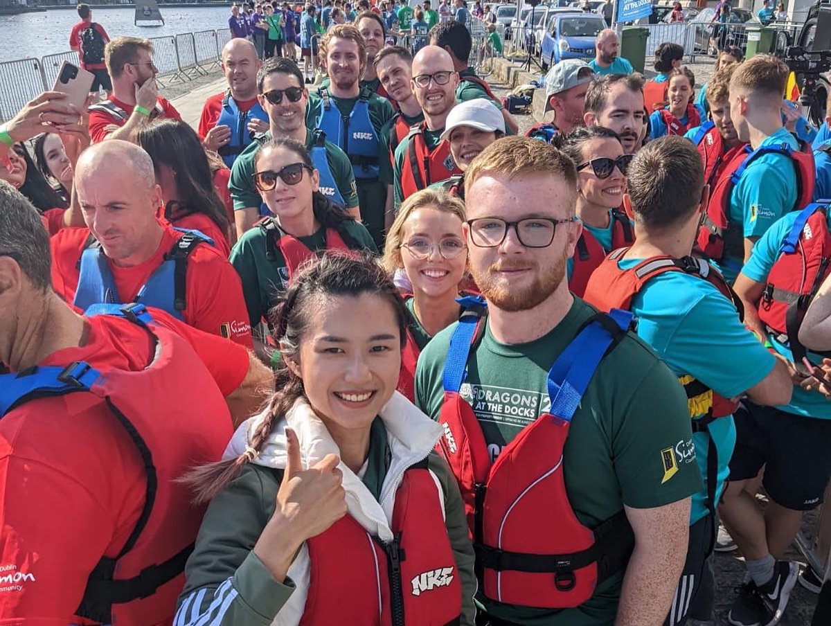MitchMcDerm's tweet photo. Our team had a brilliant day racing at @dragons_docks yesterday! A big thank you to the event organisers, sponsors and volunteers for such a fantastic day, all in aid of a very worthy cause, @Dublin_Simon. Well done to all the paddlers who took part!
#DATD22 #dragonboatrace https://t.co/hQQGObYpX0