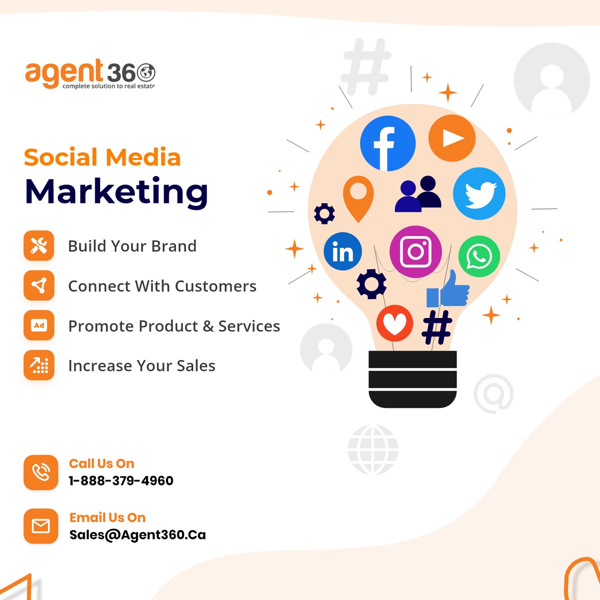 Agent360CA's tweet photo. #Agent360 is a creative Social Media Agency based in Canada; dedicated to finding innovative solutions for our clients through #Strategy #Creativity & #SocialMedia. https://t.co/osbM0dgpYB