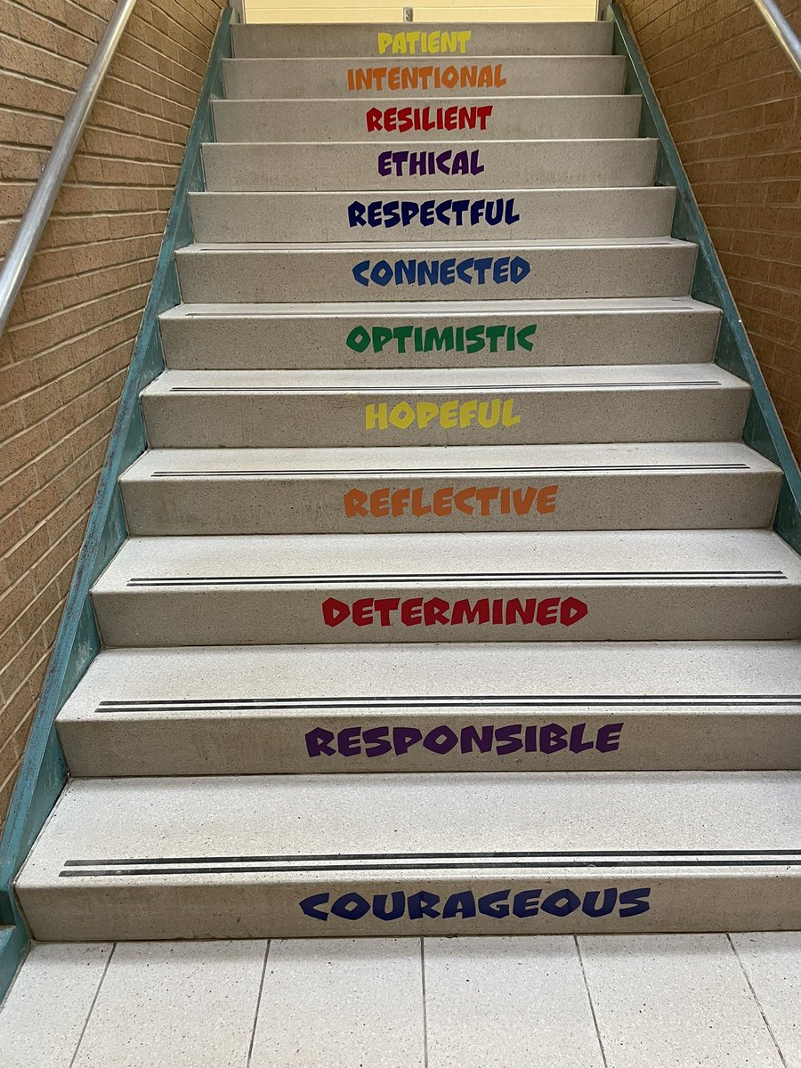 Warming up the entry <a href="/DeerParkFCPS/">Deer Park Elementary</a> with character traits to serve as a reminder of our of who we are.