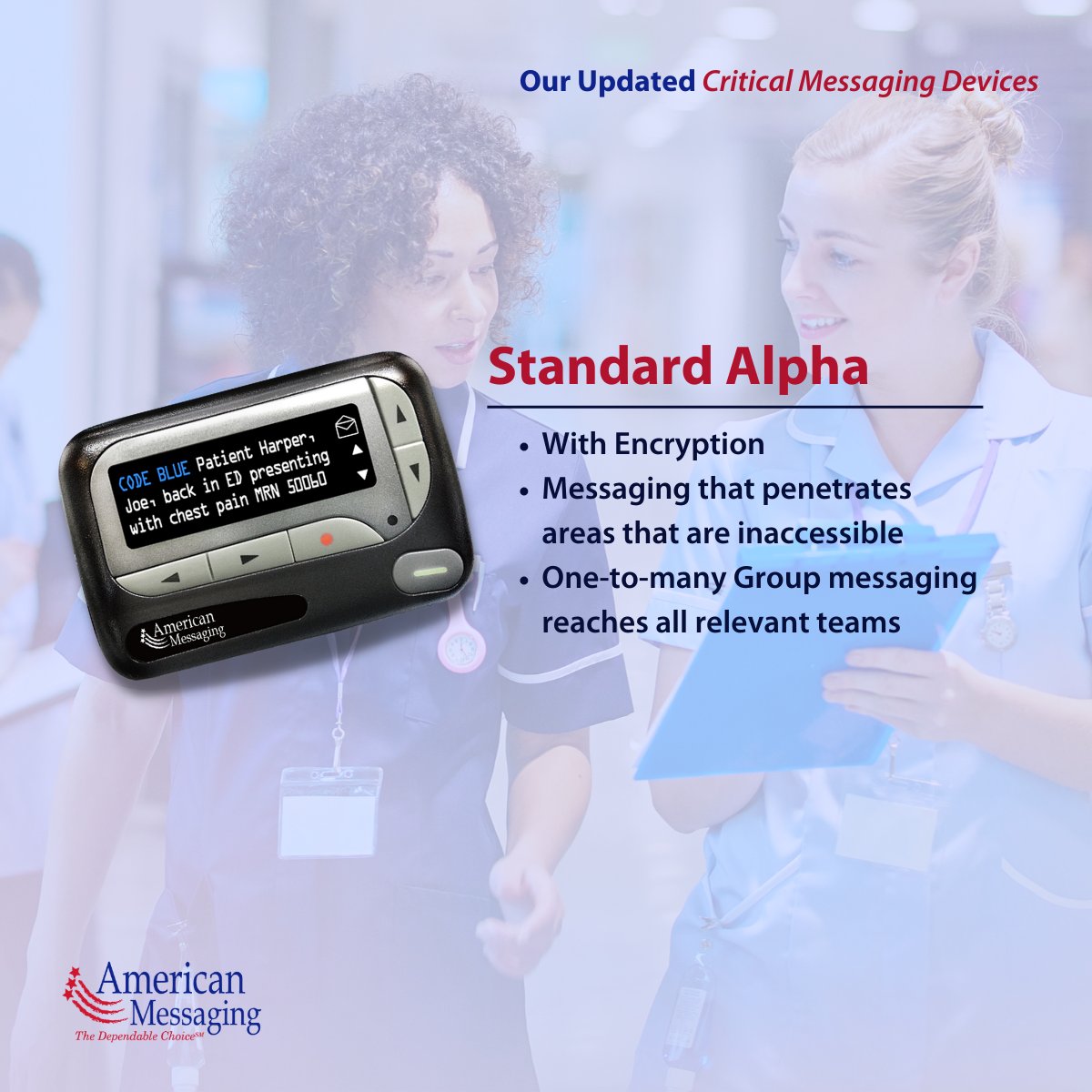 amsmsg's tweet photo. For state-of-the-art and reliable critical messaging devices, contact American Messaging today. 

#CodePager #AmericanMessaging #PagerReplacement  #CriticalMessaging #SecureMessaging #Pager #Paging #HospitalPager #AccountManager #MessageManager #WebPager #CoasterPager https://t.co/DQW3dWNZ4V