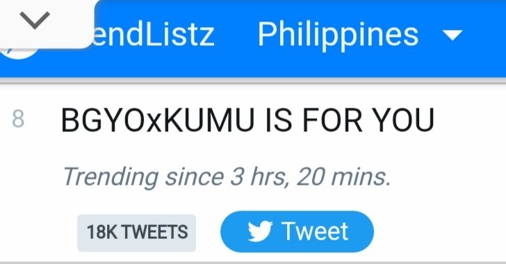 BGYOtrendsofc's tweet photo. #BGYO : PHILIPPINES TRENDING UPDATE

We're still trending nationwide, kaya pa ba natin itaas ito ACEs! Let's go at magingay ulit!

BGYOxKUMU IS FOR YOU
#BGYOatSMAura

#KumuIs4UConcert
#BGYO @bgyo_ph https://t.co/fM4MJoYuC6
