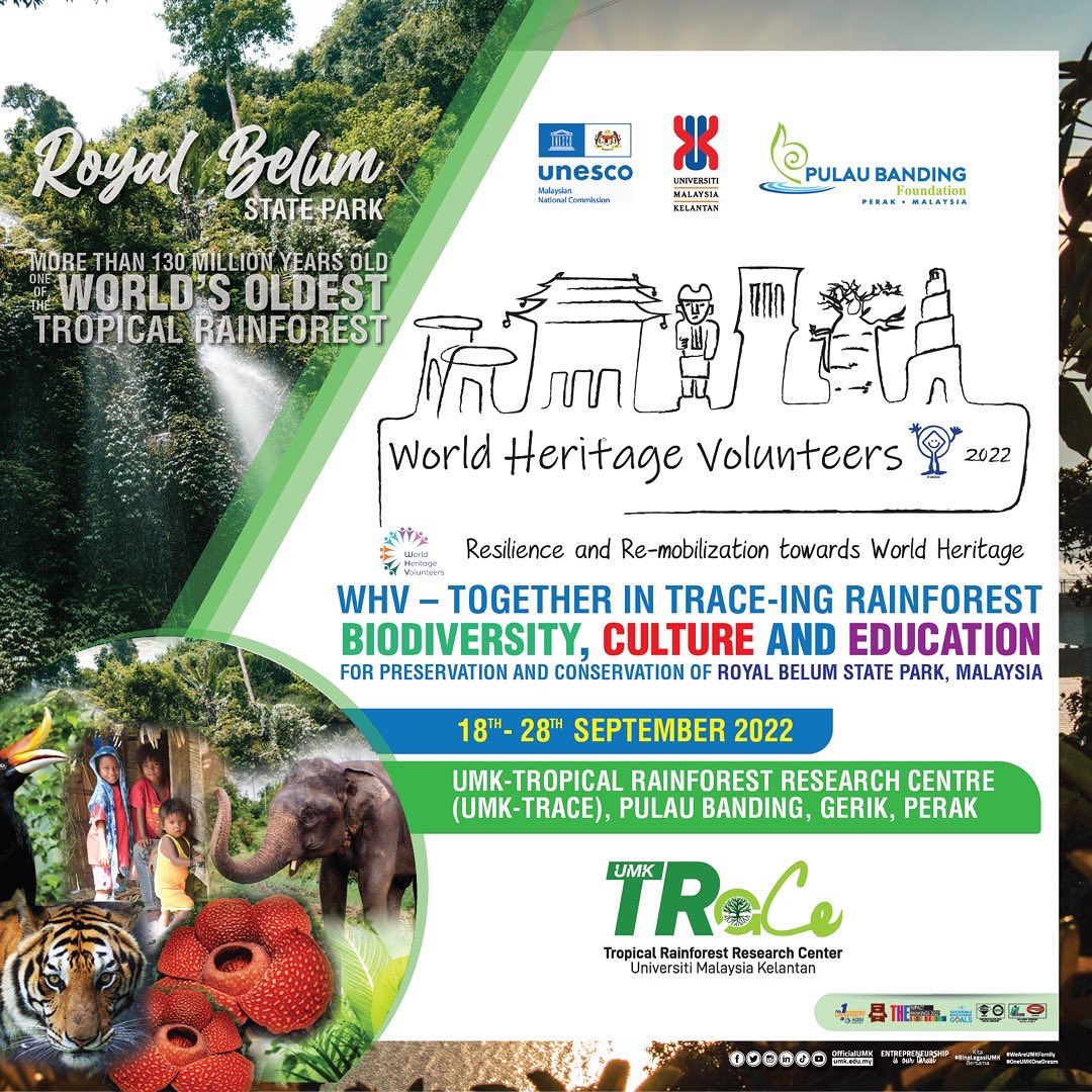 UMKTRaCe's tweet photo. World Heritage Volunteers 2022 - Malaysia

Dear @yunamusic we dropped you an email on this 😉 https://t.co/blCXeqH7ZU