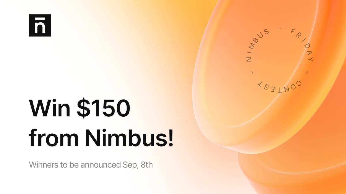 nmbplatform's tweet photo. Win $150 in #GiveawayFriday from @nmbplatform💰 

Rules:
✔️Count all #NimbusGlossary posts on Twitter and drop the number in comments
✔️LIKE them ALL
✔️Follow our Twitter and TG https://t.co/GOcFEJZ2Mf
✔️Tag 2 friends

First 5 correct answers will get $30 in $NBU

Good luck!🍀 https://t.co/2YS2B3NFEc
