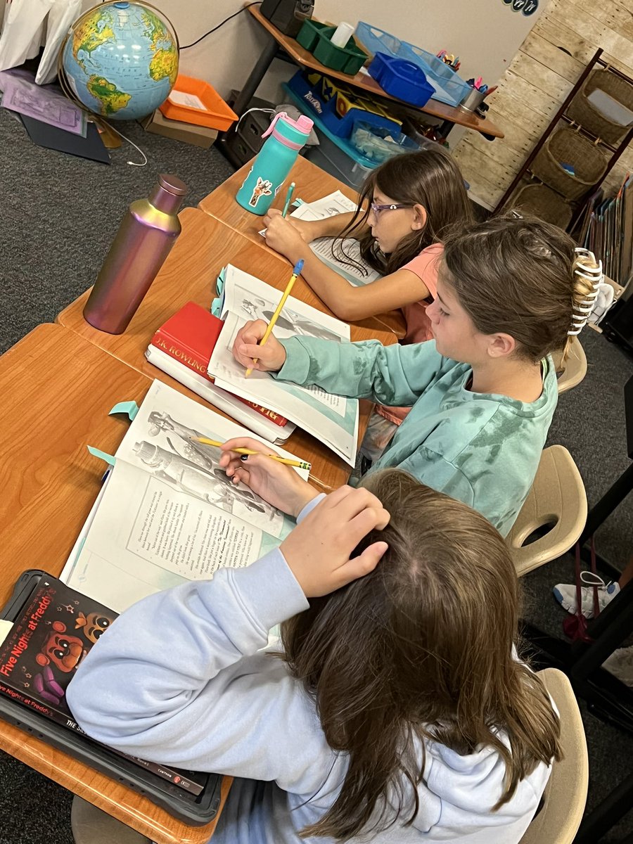 MrsMack4TCE's tweet photo. Collaborative discussion and text feature hunt this morning through our story we have annoyed and studied all week!! #TCEcardinals #HMHintoreading #engagedreaders https://t.co/5R5LTIDxpe
