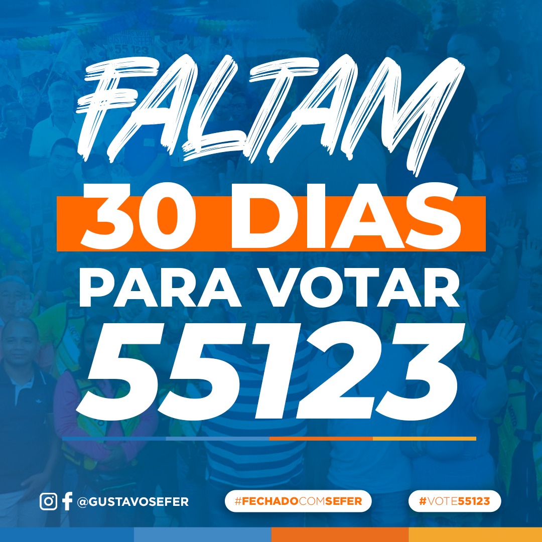 gustavosefer's tweet photo. Faltam 30 dias para reafirmar nosso compromisso com o Pará!
Faltam 30 dias para votar no bem, 5️⃣5️⃣1️⃣2️⃣3️⃣! ✅️🚀
Faça parte dessa onda azul e laranja! Vem ser 5️⃣5️⃣1️⃣2️⃣3️⃣! 🚀
#gs55123 #gustavosefer #deputadoestadual #campanha #eleições #faltam30dias #vote55123 #vote #pará https://t.co/sb8yC9lS1Y