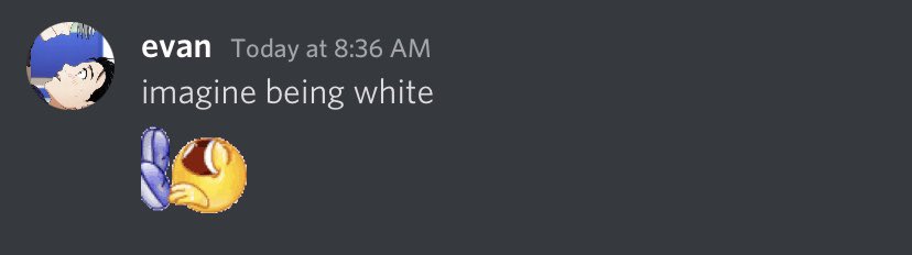 autumnsolosgoku's tweet photo. It’s about time I share this with everyone because I feel betrayed..
It turns out Evan is racist to white people 😱😱😱and transphobic 🤬🤬🤬🤬fr fr. 😔😔😔😔. #CancelEvan #real #teans #aids #JUNGKOOKDAY https://t.co/FPI11Vvvi7