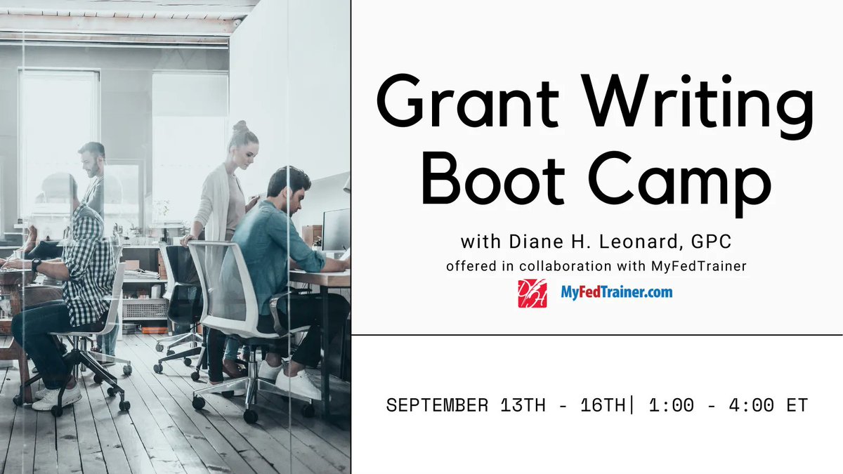 dhlconsult's tweet photo. Are you a #grantprofessional, #grantwriter, #executivedirector, program staff, or manager? We build your skills and confidence regardless of your title or role in the org- our whole goal is to help make your grant application as competitive as possible. 
https://t.co/aGO2ZLuHdS https://t.co/yfH6r4rEgp