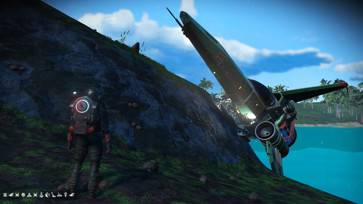 Perfect wallride!
🅿️👌

#NoMansSky <a href="/hellogames/">Hello Games</a> <a href="/RoyalSpaceHub/">🔴Royal Space Society</a>