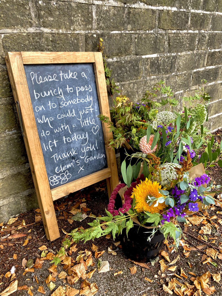 ClemsGardenHQ's tweet photo. #Lindley - can you help us spread some kindness today? ๐ These flowers are at our gates waiting to bring a little bit of cheerโฆ.with your help. #AReasonToKnock #ChangeSomeonesDay #CommunityIsFamily #FriendsAndNeighbours #YorkshireHeart #Huddersfield https://t.co/oR3qJNDSlm