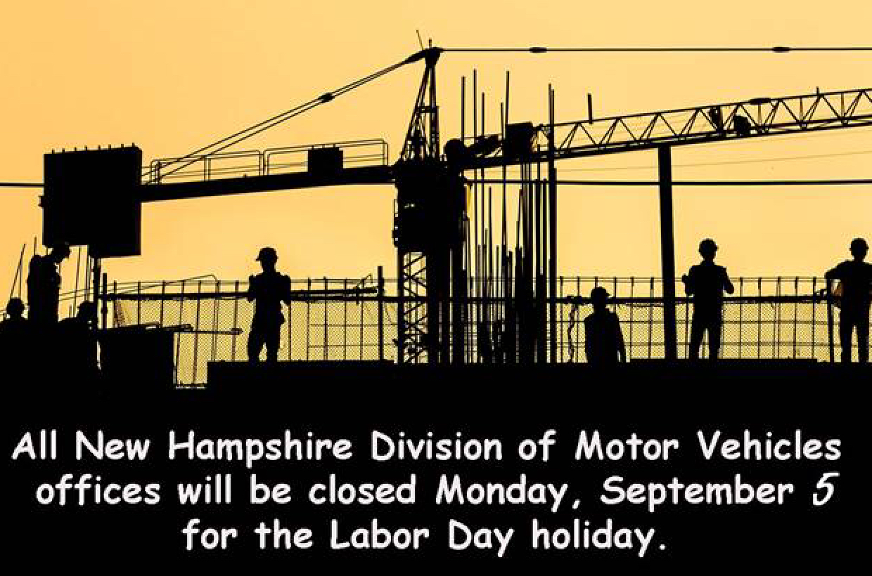 New Hampshire DMV on Twitter "All NH DMV offices will be closed on