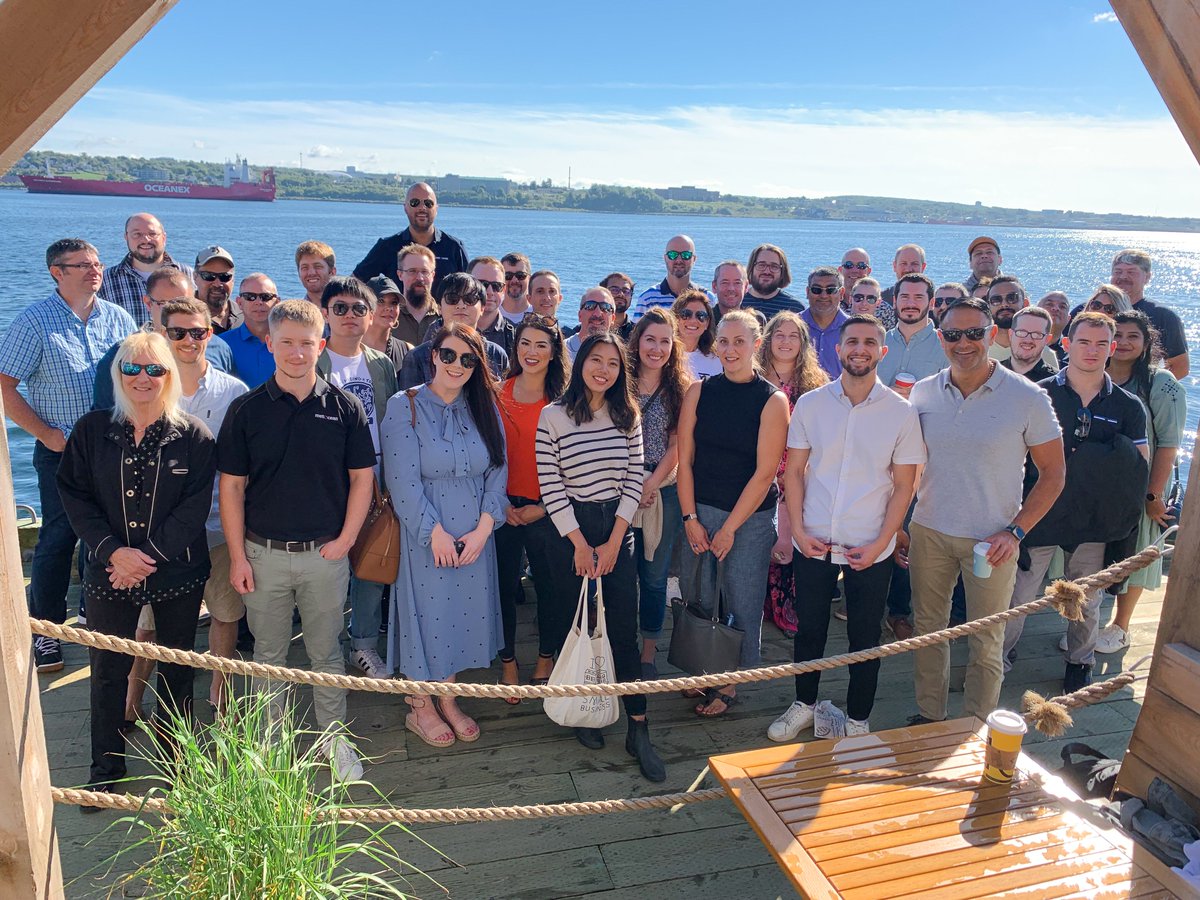 MetOceanT's tweet photo. ALL ABOARD the Tall Ship Silva! ⚓🛳️ This week, the MetOcean team enjoyed a mid-morning cruise around the Halifax Harbour – a great opportunity to welcome our new staff and show our visiting team members around Nova Scotia.

What a great way to cap off the summer!

#MetOceanTeam https://t.co/w9WLS7W5ZI