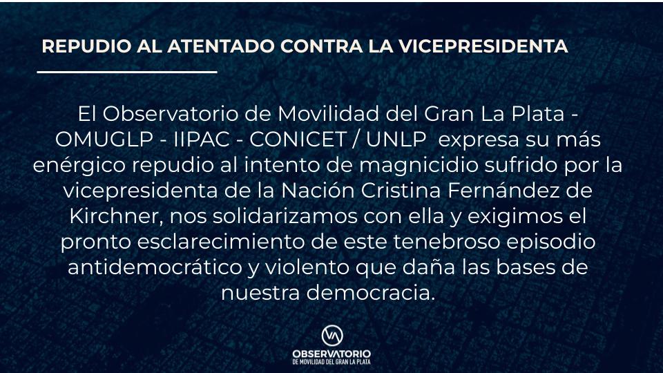 Observatorio de Movilidad del Gran La Plata (@observatoriomlp) on Twitter photo 