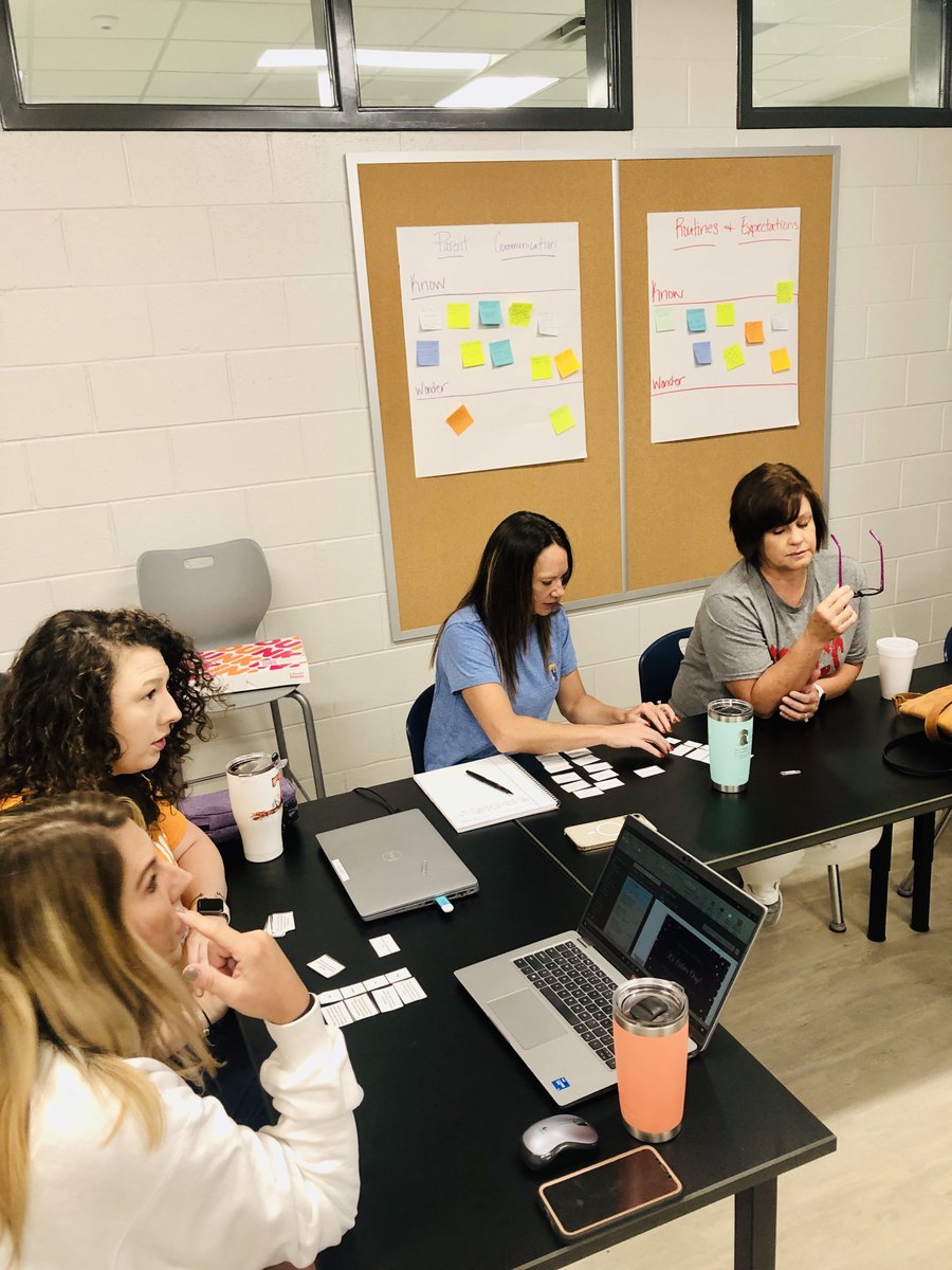 PenniArner1's tweet photo. PLC facilitators discussing beliefs and values related to our learning communities. It’s all about focused learning and growing together. #buildingthenest ⁦@criddle62⁩ ⁦@BethLoedding⁩ ⁦@MrMino27⁩ ⁦@ZinkEd_u⁩ ⁦@HeatherGordy⁩ ⁦@PLCoachStrang⁩ https://t.co/3TRuNNYyPW