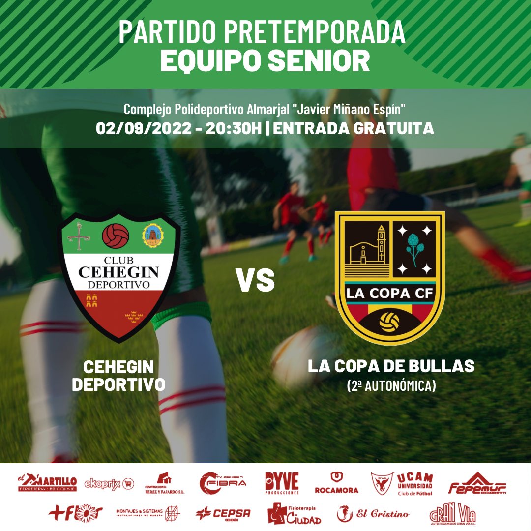 ¿Viernes noche y tú sin plan?🤔
Pues aquí tienes el primer partido de pretemporada en casa contra <a href="/CfCopa/">La Copa CF</a>.

No nos des las gracias, solo disfrútalo.

#ProhibidoRendirse 
#MuchoMasQueFutbol
