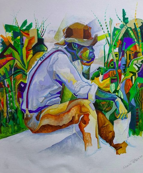 CoolestCarib's tweet photo. Caribbean Art. Artist: Shawn Peters. From T&amp;T  🇹🇹 and SVG 🇻🇨 

Follow @caribalent https://t.co/KOlXKDjtRt