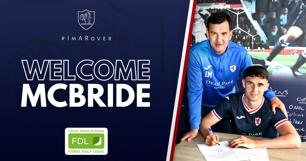 Raith Rovers Football Club (@raithrovers) on Twitter photo We are delighted to welcome 21-year-old Connor McBride to Raith Rovers on a season-long dealโผ๏ธ
<a href="/connormcbride0/">Connor Mcbride</a> joins our attacking forces and is hoping to make an instant impact ๐ฅ
More info hereโคต๏ธ
raithrovers.net/56835/connor-mโฆ
#ImARover We are delighted to welcome 21-year-old Connor McBride to Raith Rovers on a season-long dealโผ๏ธ
<a href="/connormcbride0/">Connor Mcbride</a> joins our attacking forces and is hoping to make an instant impact ๐ฅ
More info hereโคต๏ธ
raithrovers.net/56835/connor-mโฆ
#ImARover