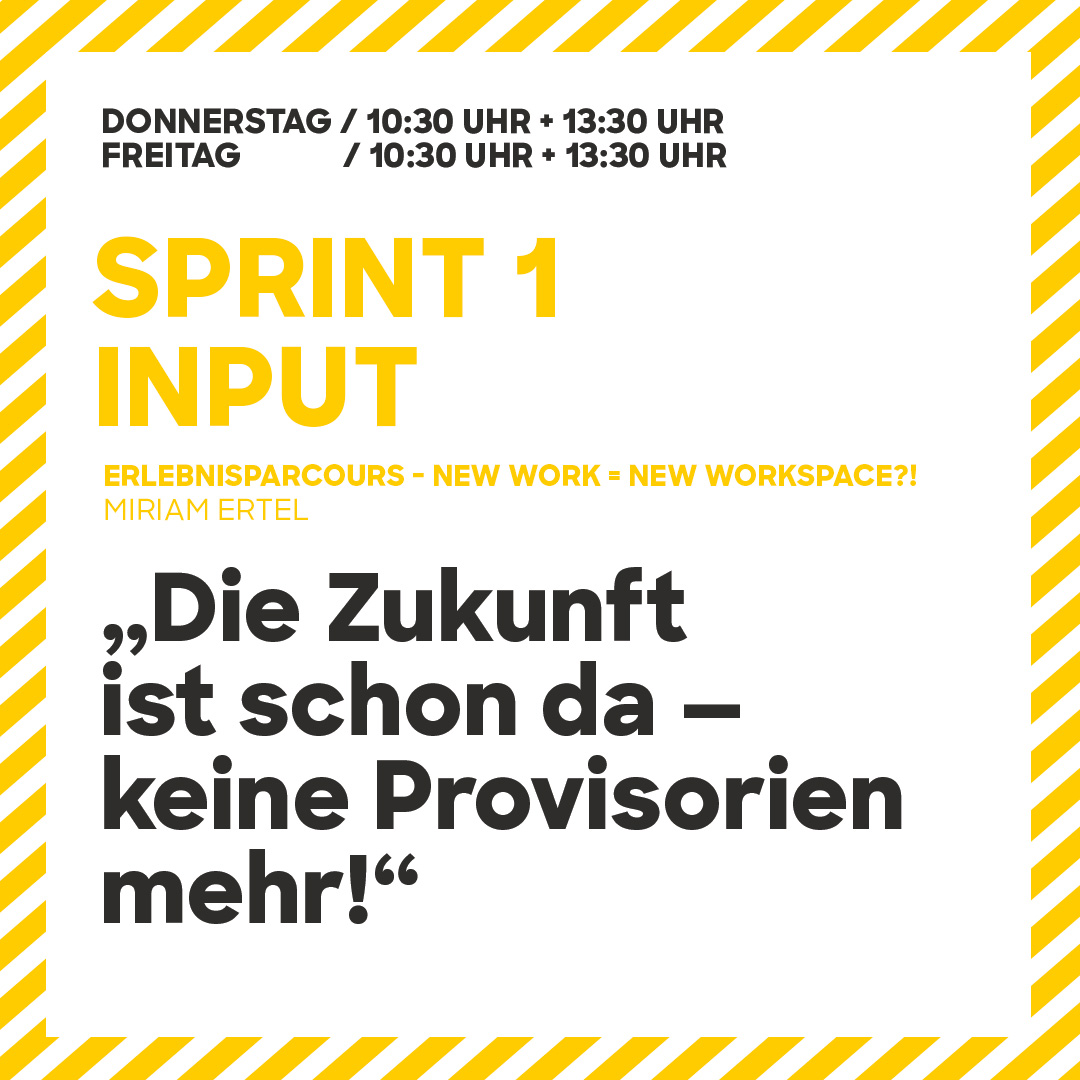 In ihrem ersten Spring wird Miriam Ertel auf folgende Fragen eingehen: Arbeiten wir demnächst zwischen den Welten? 🌎 Welche Bedeutung wird das Homeoffice in Zukunft haben und wie trägt ein Büroraumkonzept dazu bei die Unternehmenskultur erlebbar zu machen? 🤔