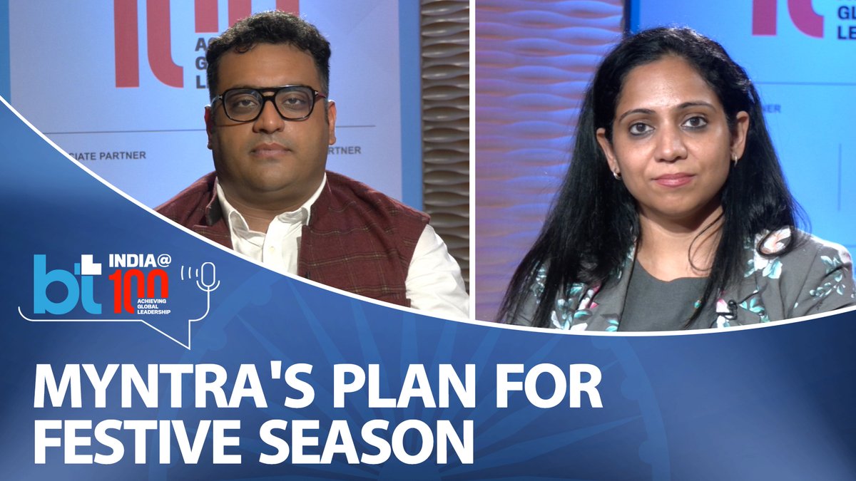 business_today's tweet photo. Fashion &amp; Lifestyle E Commerce platform Myntra in an interview with BT TV's Associate Editor Chetan Bhutani.

Watch here: https://t.co/X1MFJaCxDi | #Independence #BTIndiaAt100 #Economy #IndiaAt100 #BusinessToday #India #EconomySummit https://t.co/0Egtdxo3sw