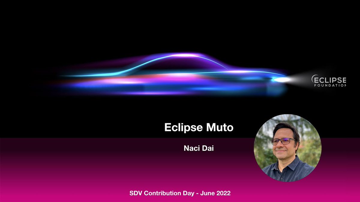 SDVeclipse's tweet photo. Presenting from Friedrichshafen, Germany - Naci Dai from @eteration speaks about Muto at SDV Contribution Day. https://t.co/rDgbhFjUc4 #SDV #opensource #drivenbycode https://t.co/0YMIDTcShN
