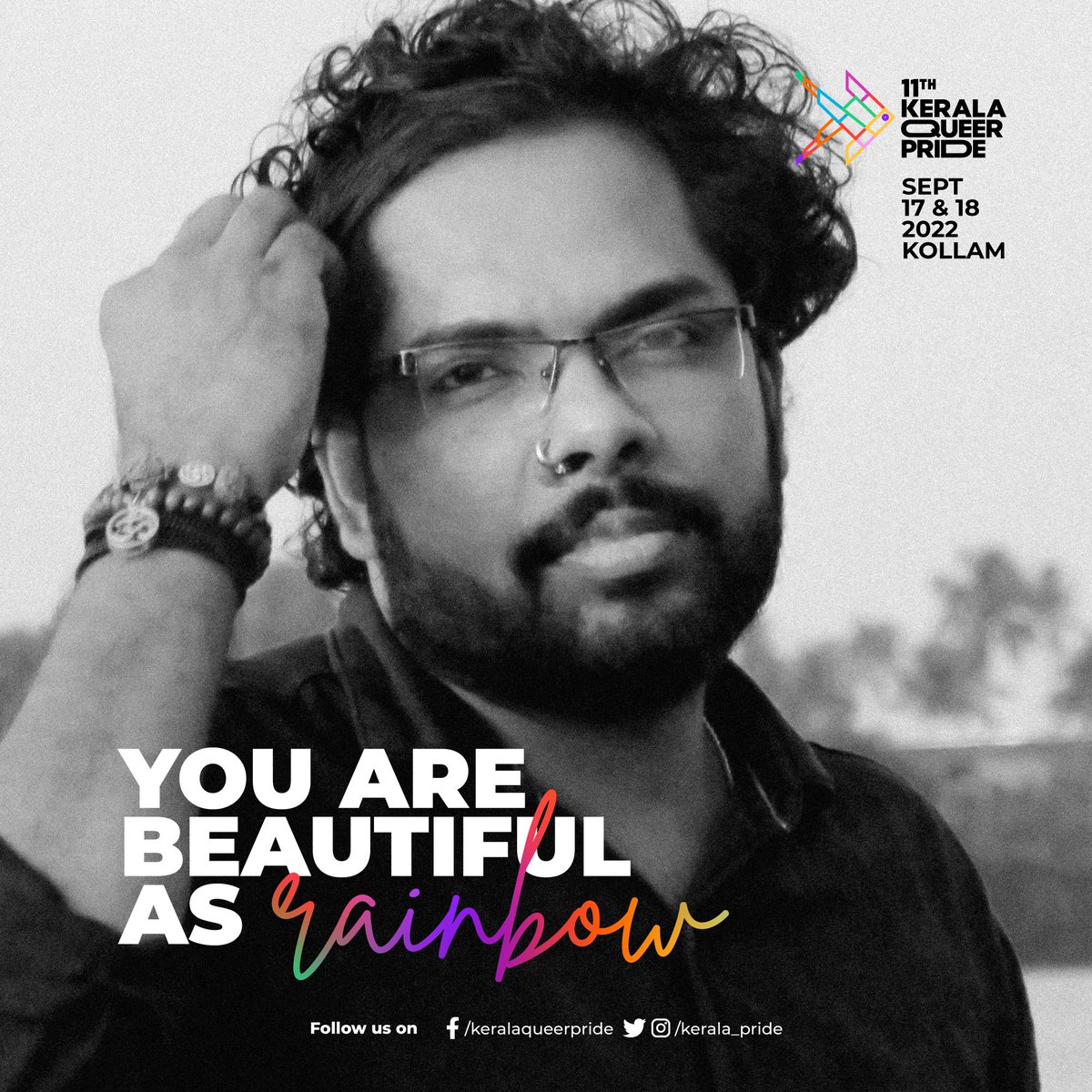 kerala_pride's tweet photo. You are beautiful as rainbow! 🌈
Akhil YS Kallada 🔥💜
@akhil_ys_kallada
#kerala_pride #pride #LoveAgainstHate
#കൊല്ലംകളറാകും https://t.co/Lvji4bTIwb