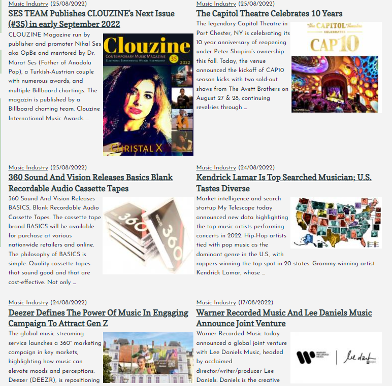 clouzine's tweet photo. #Clouzine in #Top40Charts.com #MusicIndustryNews
@clouzine @Christalx @NomadSongs79 @stoneageug and more on the front page.. 30 pages of great content.
Coming soon ! https://t.co/vQksaThyss