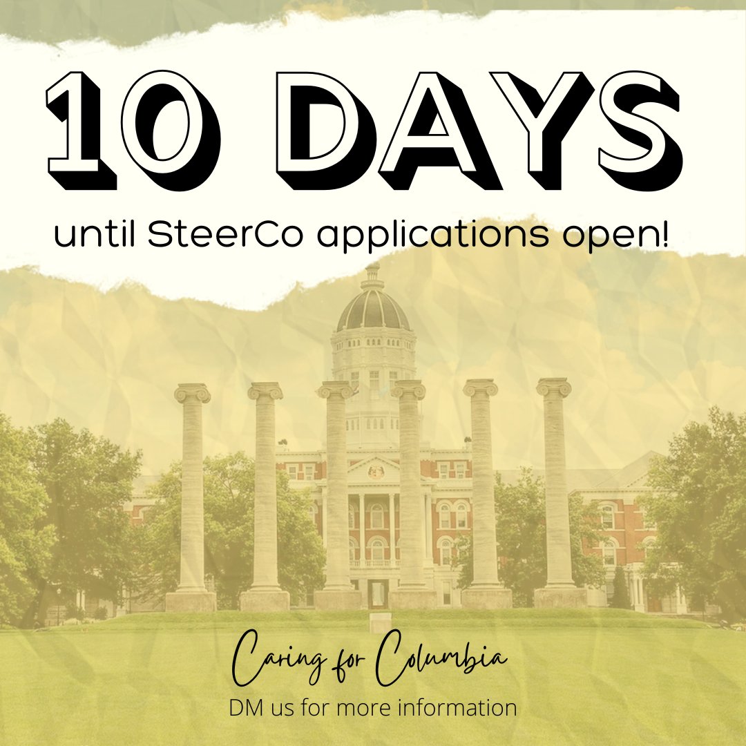 Only 10 days until steering committee applications open!

Feel free to DM us with any questions!
