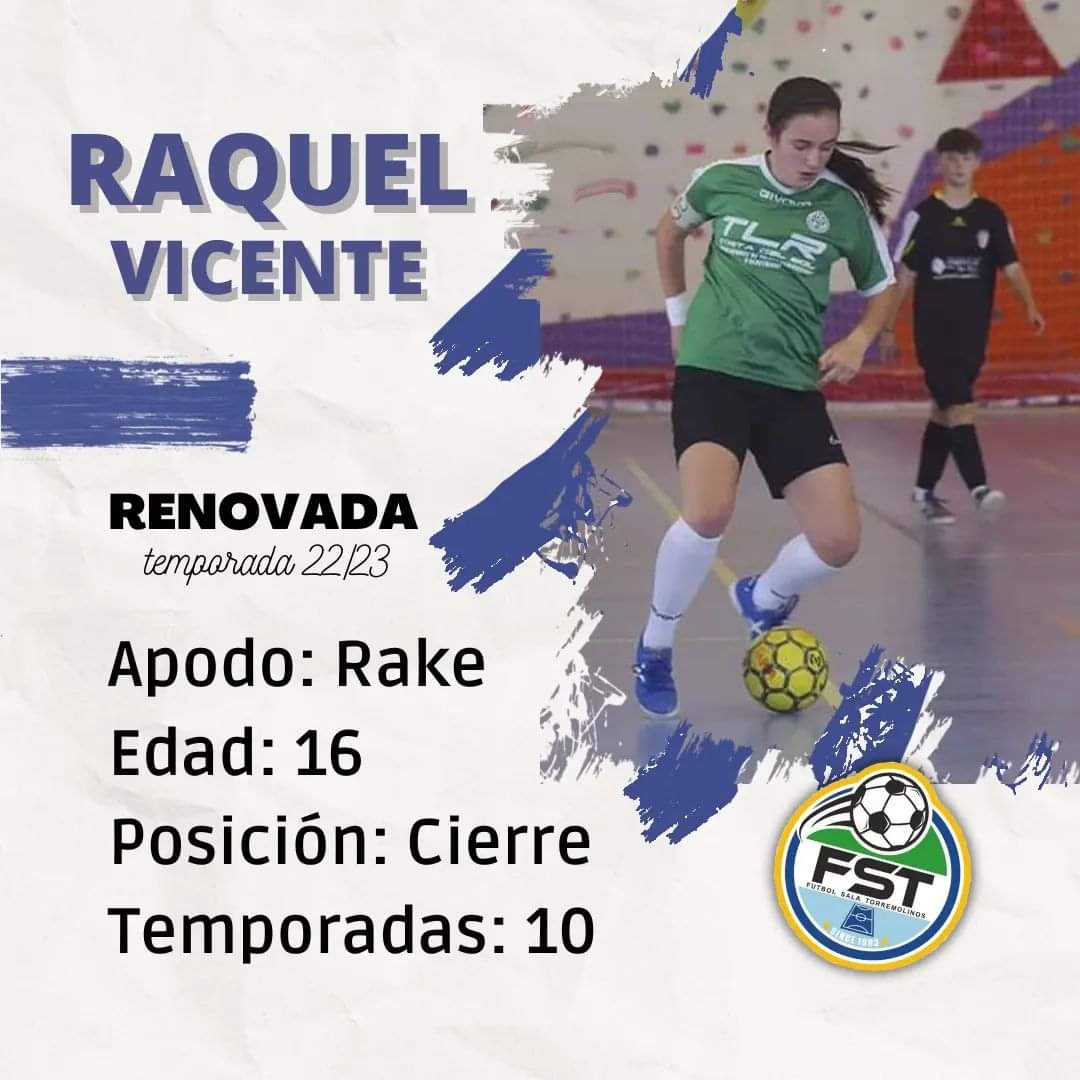 FSTorremolinos's tweet photo. Raquel Vicente "Rake" es la primera renovación del Sénior Femenino en su salto al primer equipo después de pasar por todas las categorías de la base del club. https://t.co/a6pJYldwb6