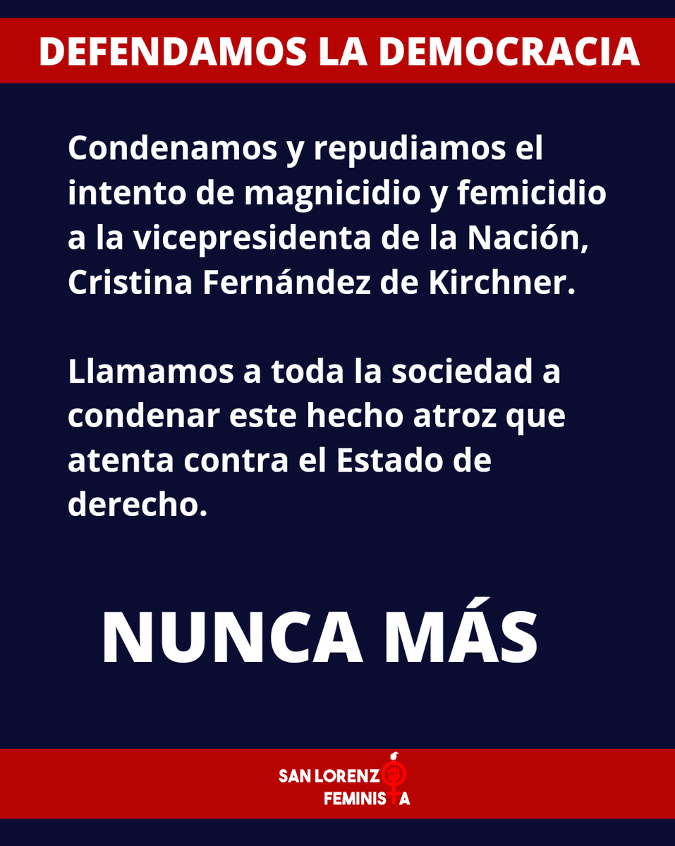 San Lorenzo Feminista tweet media