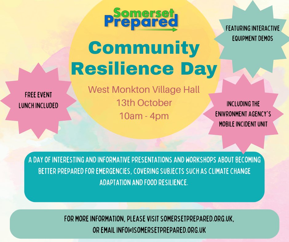 Book now at:
somersetprepared.org.uk/somerset-prepa…