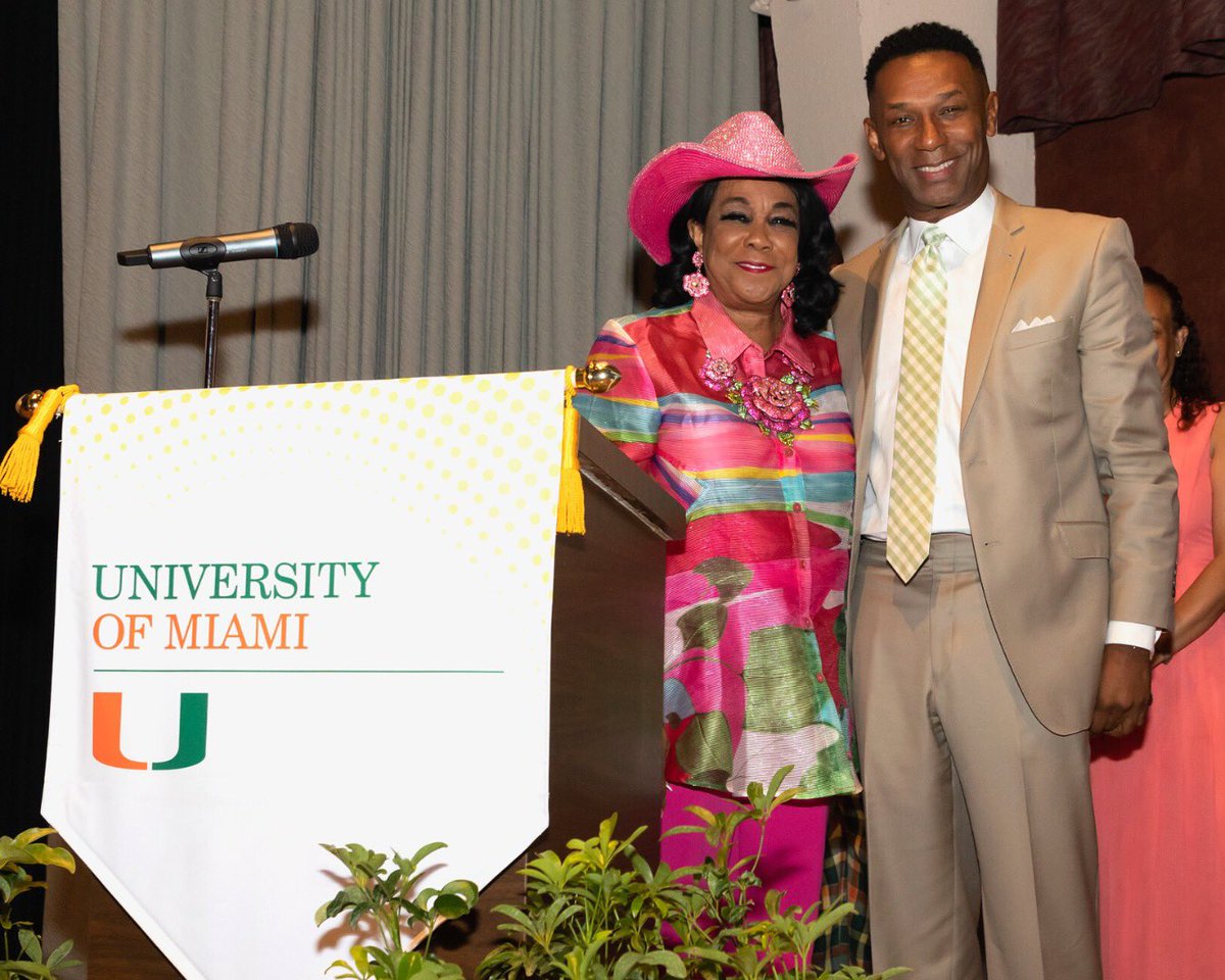 Last weekend, the @univmiami hosted a celebration of African-American trailblazers throughout its history who helped shatter the color barrier. As one of the university’s first Black graduates, I was proud to commemorate the past and future contributions of our @UMBlackAlumni.
