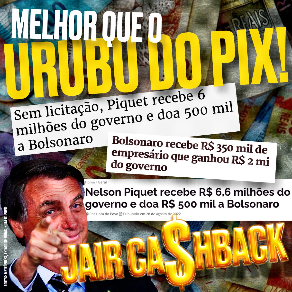 desmentindobozo's tweet photo. JAIR CASHBACK bombando 💸 https://t.co/BCjKHE3mEk
