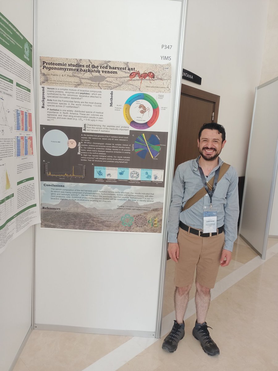Very happy to participe in the #EPS2022 this year.... And meet other venom researchers from different places (south America, UK and Queensland) with amazing works #antvenom #peptidetodrugs @peptidicos "Amonos recio"