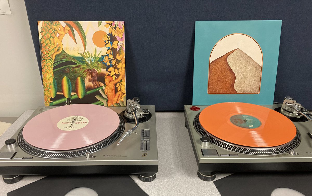 KCURMichael's tweet photo. Today’s entry into the #VinylFriday pantheon:
@wet_satin - “Wet Satin”
#PrettyLightning - “Dust Moves”
Both available on the amazing @FuzzClub label, a long time favorite of mine. https://t.co/5iRCzizuKv