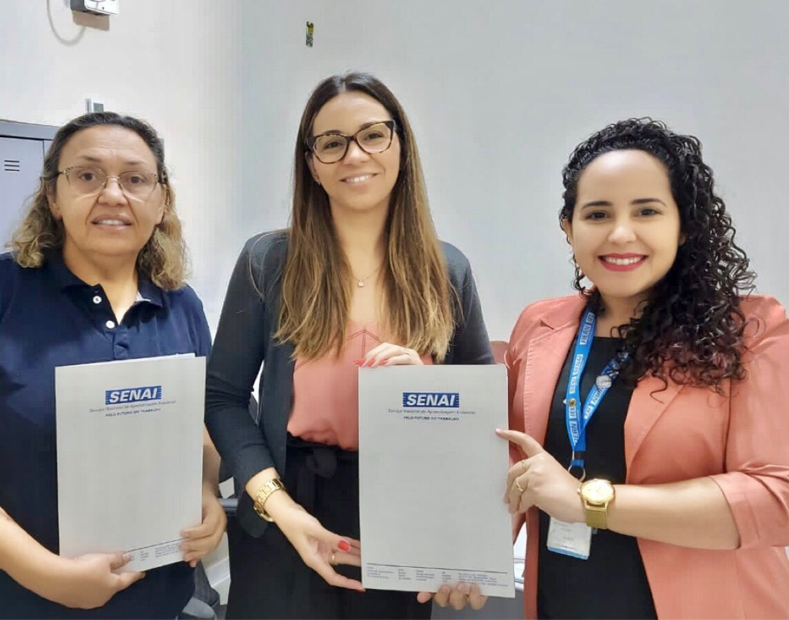 gilzaiale's tweet photo. 🎯Reunião em Carnaubais RN com Dra Danielle Diniz Procuradora Geral do Município e Lúcia Helena Secretaria de Assistência Social, juntas representando a prefeita Marineide Diniz articulando parcerias com o SENAI Mossoró para contratação de cursos de qualificação #sousenai #fiern https://t.co/GIz8Aqwo4M