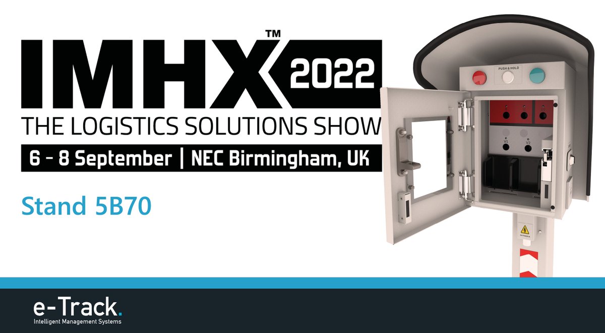 The countdown begins! e-Track is featuring alongside iLockerz at IMHX 2022. Visit us at the NEC and learn how the Embedded Dock Door System can boost H&amp;S at your transport yard.

#logistics #etrack #edds #IMHX22