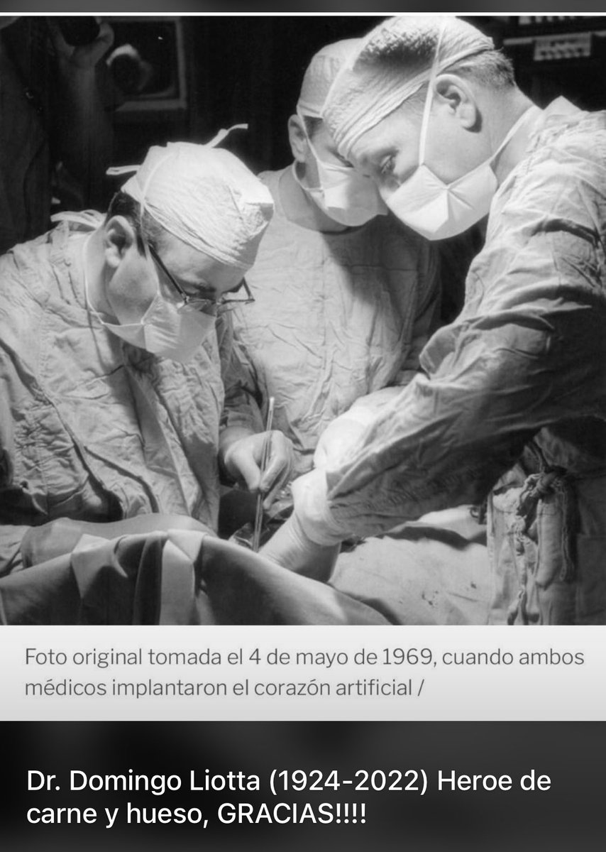 SilM09068498's tweet photo. Dr Domingo Liotta. GRACIAS!!! 1924-2022 https://t.co/VRSIbdIkxB