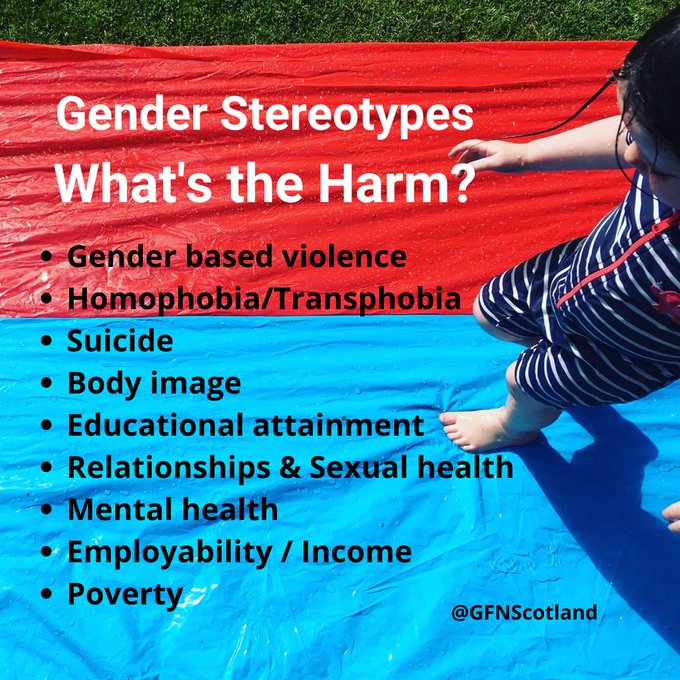 We also believe that Gender Stereotypes play some part in a number of issues that we are wrestling with as a society, and believe that reducing gender stereotypes, can be part of the solution. 2/4
