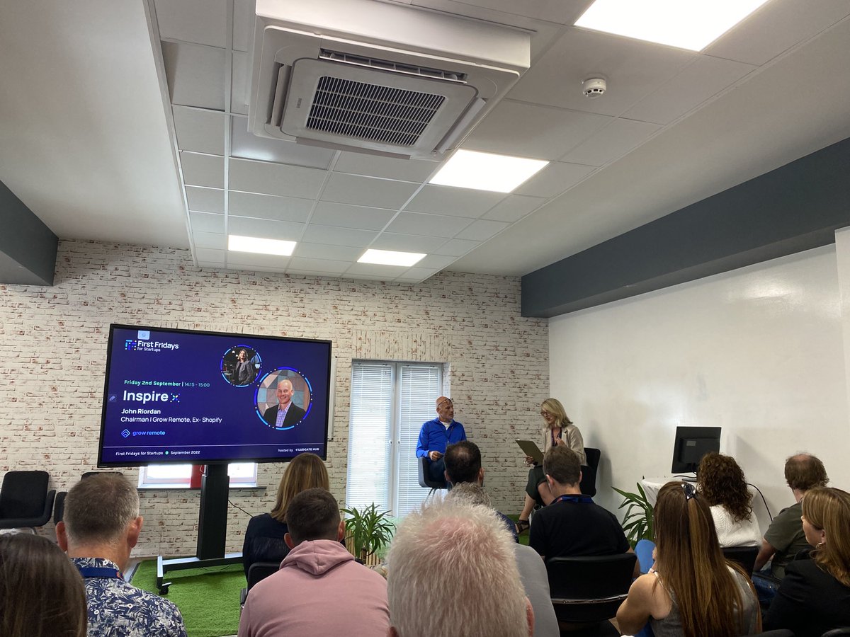 Last session getting underway ⁦@LudgateIreland⁩ with John Riordan of ⁦<a href="/GrowRemoteIrl/">Grow Remote</a>⁩