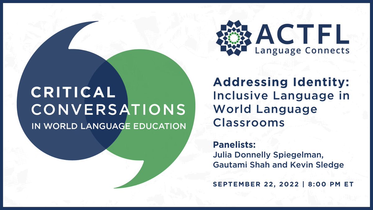 ACTFL tweet media