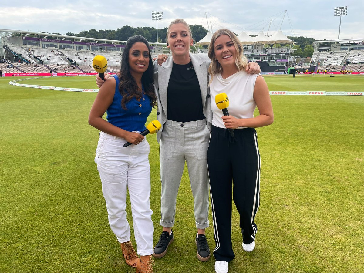 Ready to go @bbcsport @bbctwo #hundredeliminator @heatherknight55 @alexhartley93