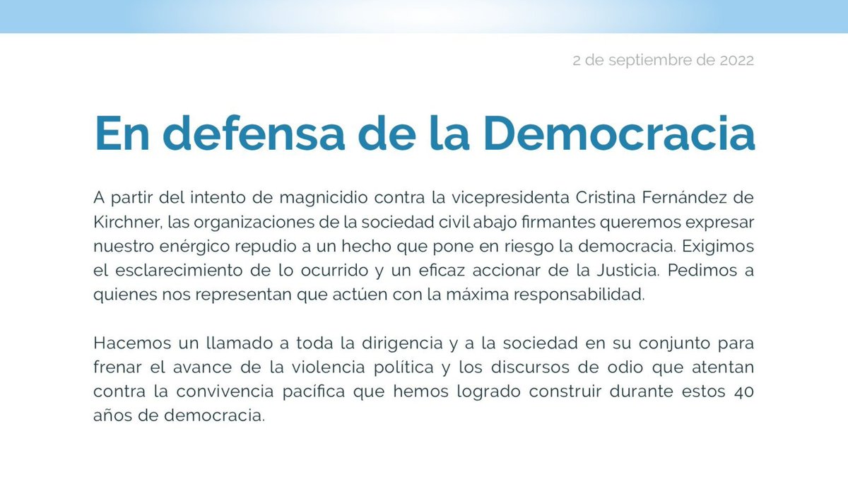 Más educación, más democracia, menos violencia.
#OSCporlademocracia