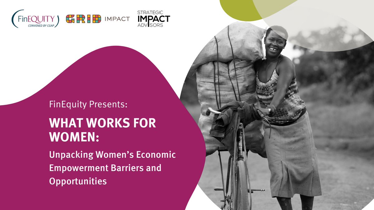 [WEBINAR ALERT 📢] Join FinEquity, @grid_impact and @siaedge on Sept. 14 for an interactive discussion on understanding #WEE barriers women face in specific contexts, and how we might mitigate or remove them. More info here>> findevgateway.org/finequity/trai…