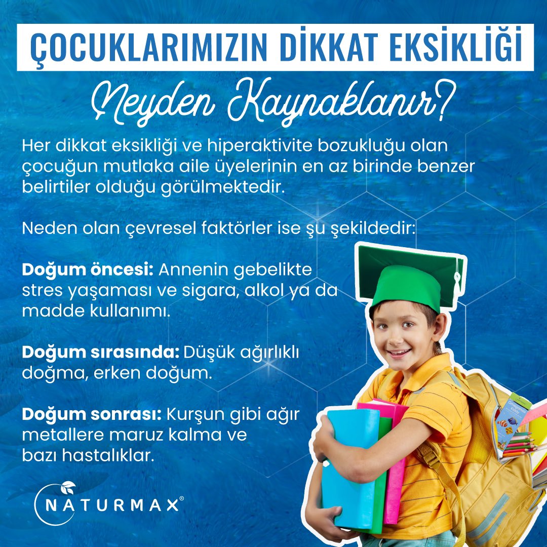 NaturmaxTurkiye's tweet photo. Çocuklarımızın Dikkat Eksikliği Neyden Kaynaklanır Biliyor muydunuz?
.
.
.
#naturmax @naturmaxturkiye #takviye #takviyeedicigıda #eczane #vitamin #sağlık #beslenme #omegamax #omegamaxkiddy #çocuk #EPA #DHA #Omega3 https://t.co/PkeYXuKAmc