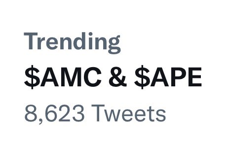 $AMC & $APE is trending! 🚀